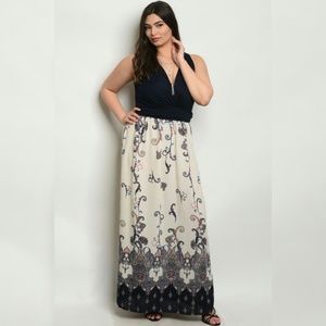 "Sophia"   Halter Top Maxi Dress